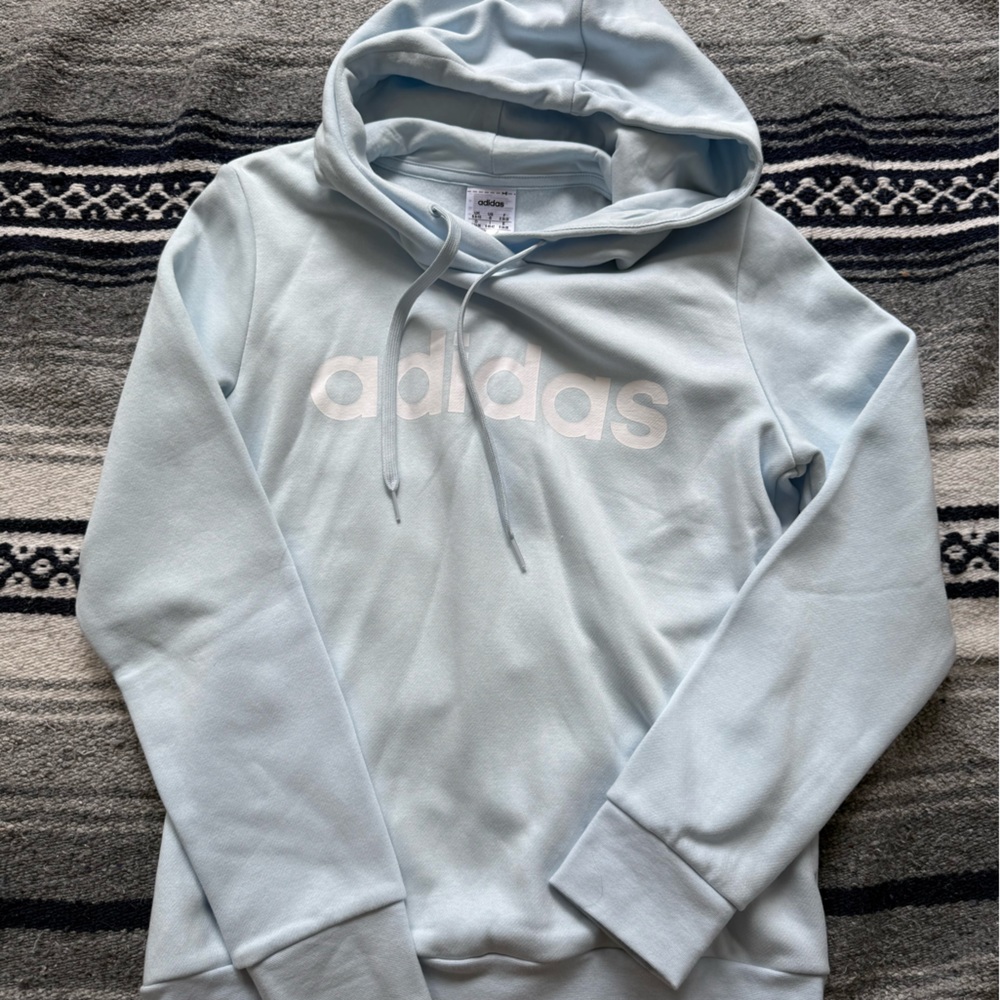 Adidas Baby Blue Women’s Hoodie Size Small NWOT